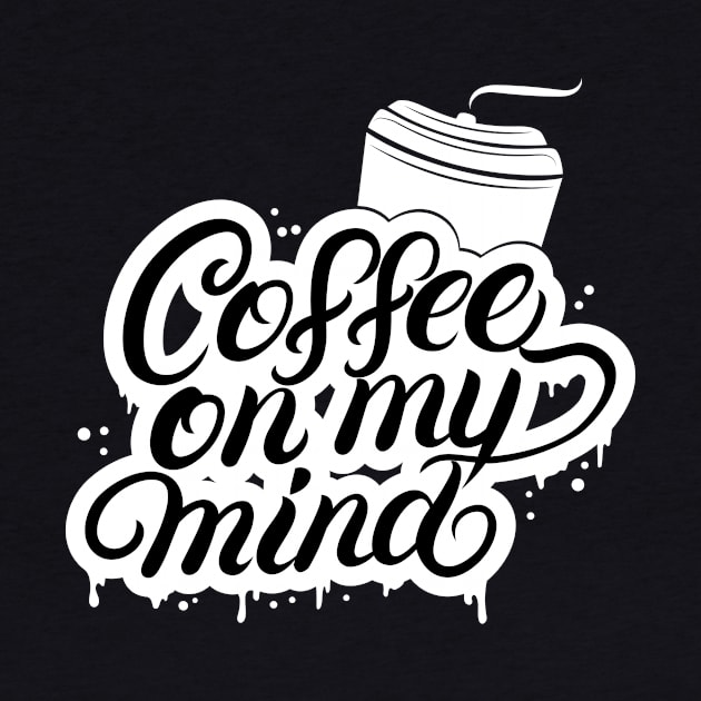 Coffee On Mind Creative Typography Design by Stylomart